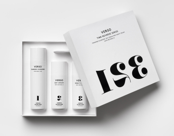 Progress Packaging VersoSkincare Cosmetics Boxes Minimal Foiling Luxury