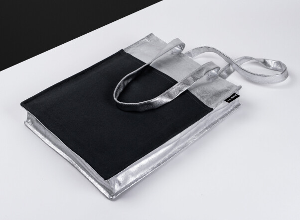 Progress Packaging ArtBasel Tote Bag Textiles Canvas Metalic PVC