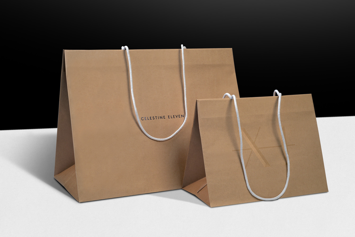 Progress Packaging Celestine Eleven Carrier Bags Luxury Fashion Foiling D Embossed