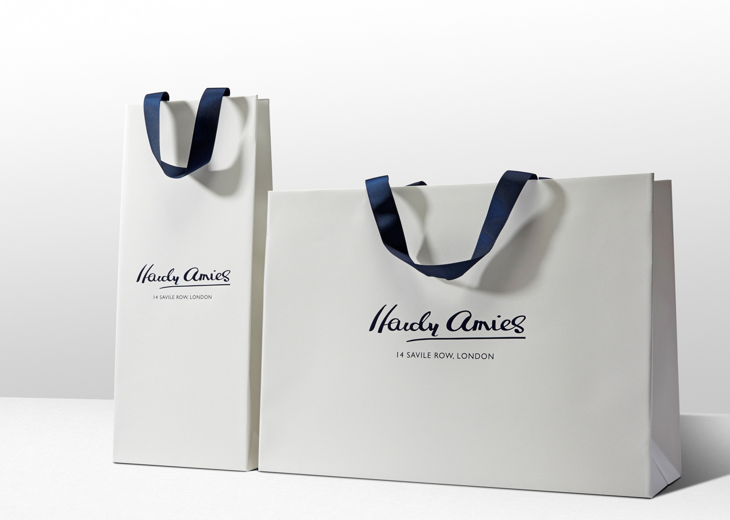 Progress Packaging Hardy Amies Luxury Fashion Carrier Bags British Menswear