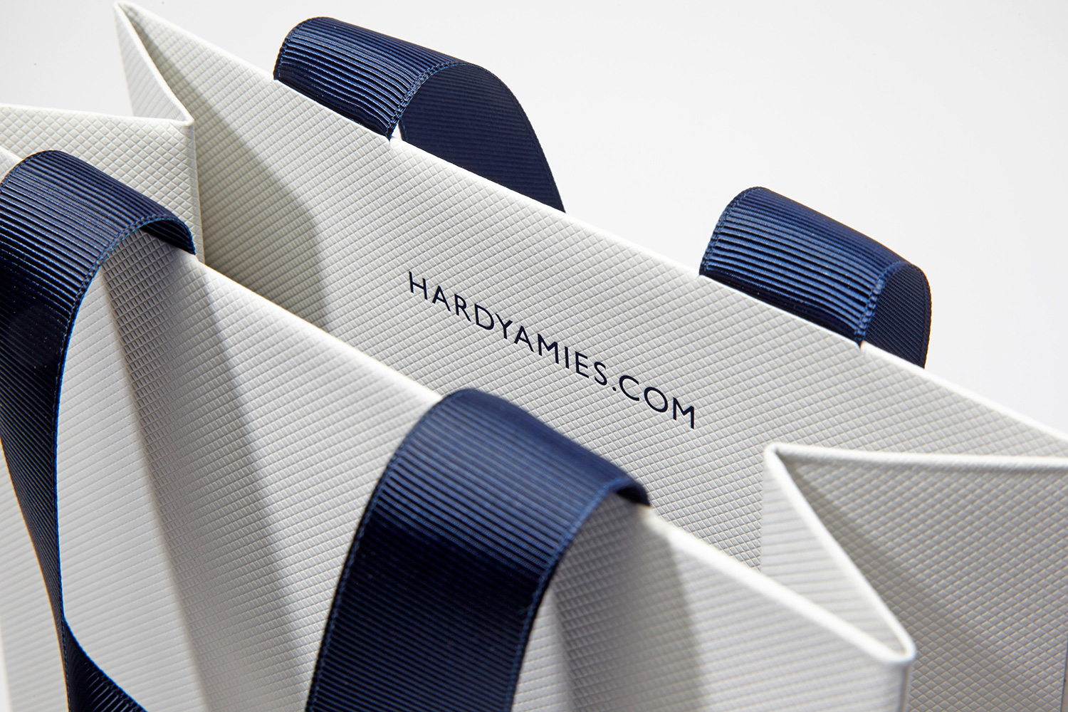 Progress Packaging Hardy Amies Luxury Fashion Carrier Bags Handles Ribbon