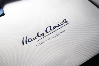 Progress Packaging Hardy Amies Luxury Fashion Carrier Bags Savile Row Texture