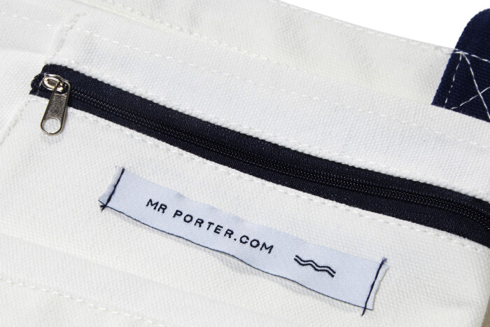 Progress Packaging MrPorter Tote Bag Closure Zip Pocket