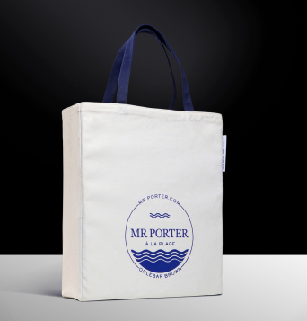 Progress Packaging MrPorter Tote Bag Textiles UnBleached Natural oz
