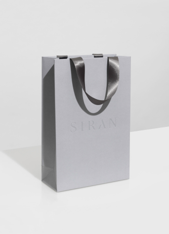 Progress Packaging Siran Boutique Bag Luxury Fashion Womans Grey