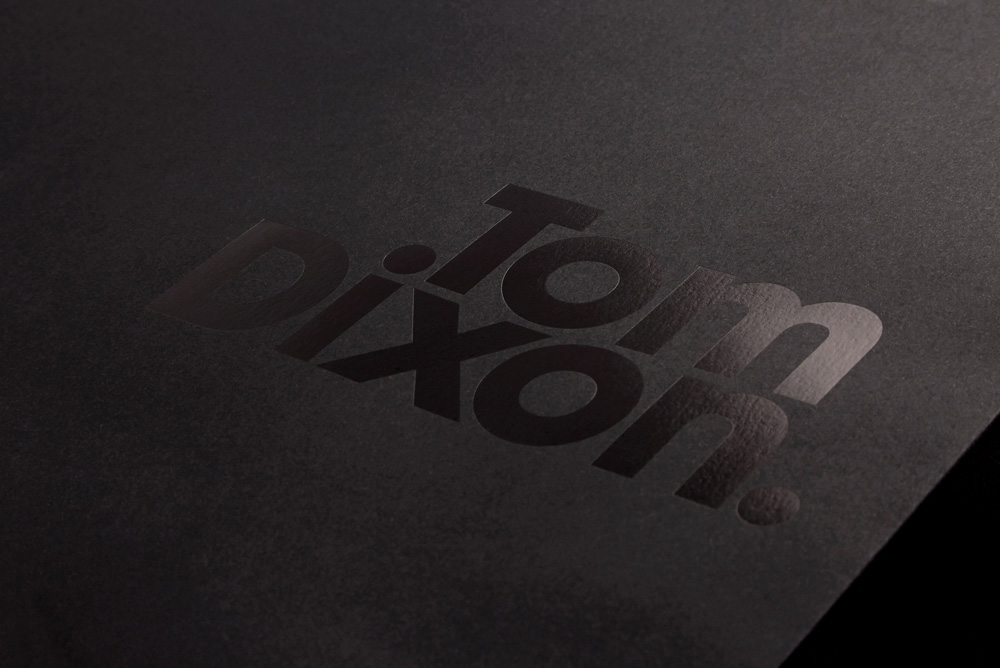 Progress Packaging TomDixon Retail Creative Printing Black Foiling