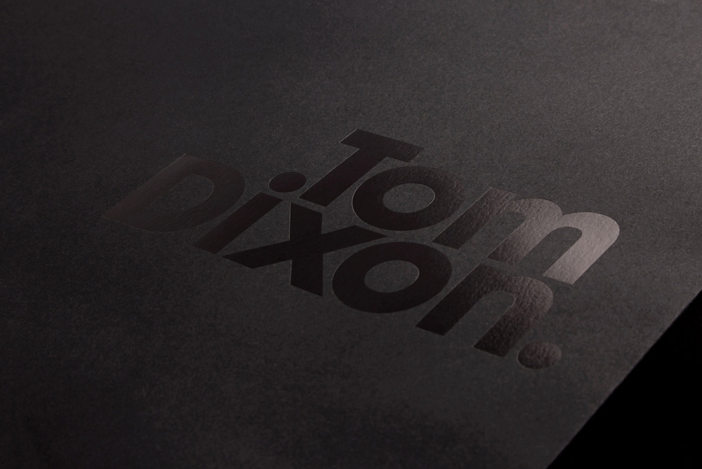 Progress Packaging TomDixon Retail Creative Printing Black Foiling