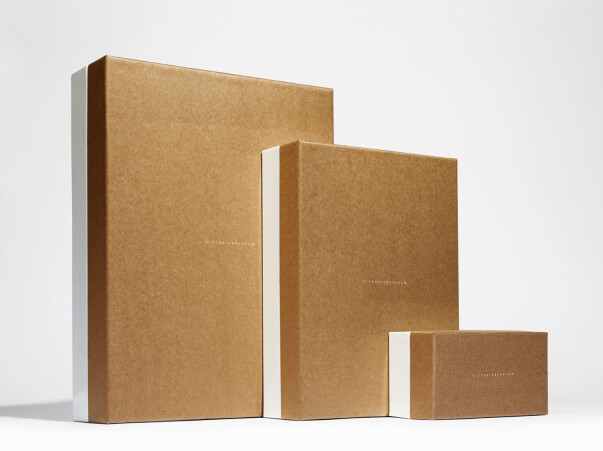 Progress Packaging Victoria Beckham Luxury Fashion Boxes Range Kraft Paper Contrast