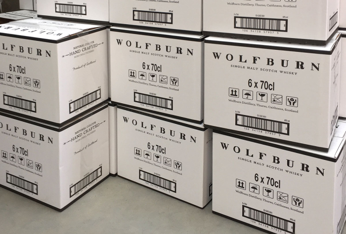 Wolfburn Whisky Progress Packaging Transit Boxes Corrugate