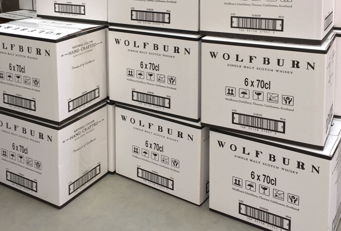 Wolfburn Whisky Progress Packaging Transit Boxes Corrugate