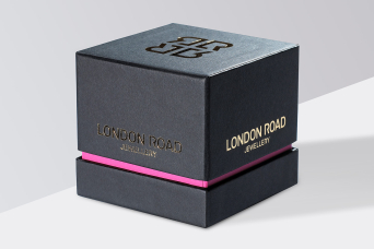 Progress Packaging London Road SEA Luxury Jewellery Box Gold Foil Block