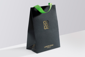 Progress Packaging London Road SEA Retail Jewellery Bag Foil Block
