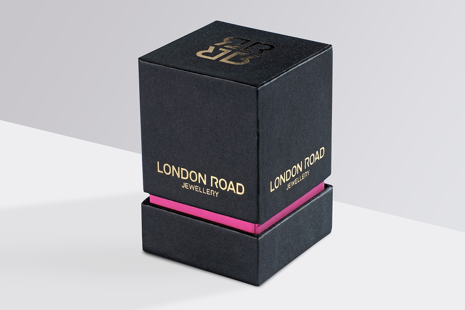 Progress Packaging London Road SEA Retail Jewellery Box Gold Foil Block