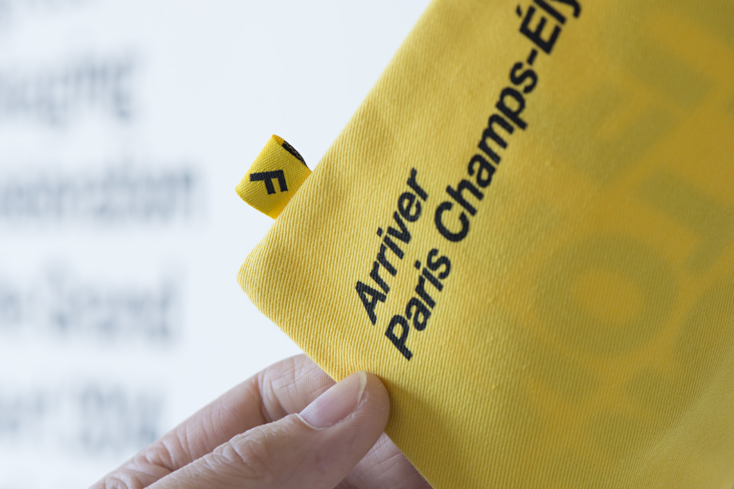 Progress Packaging Tour de France Tour de Yorkshire Musette Bag Woven Label Canvas Screen Print Creative
