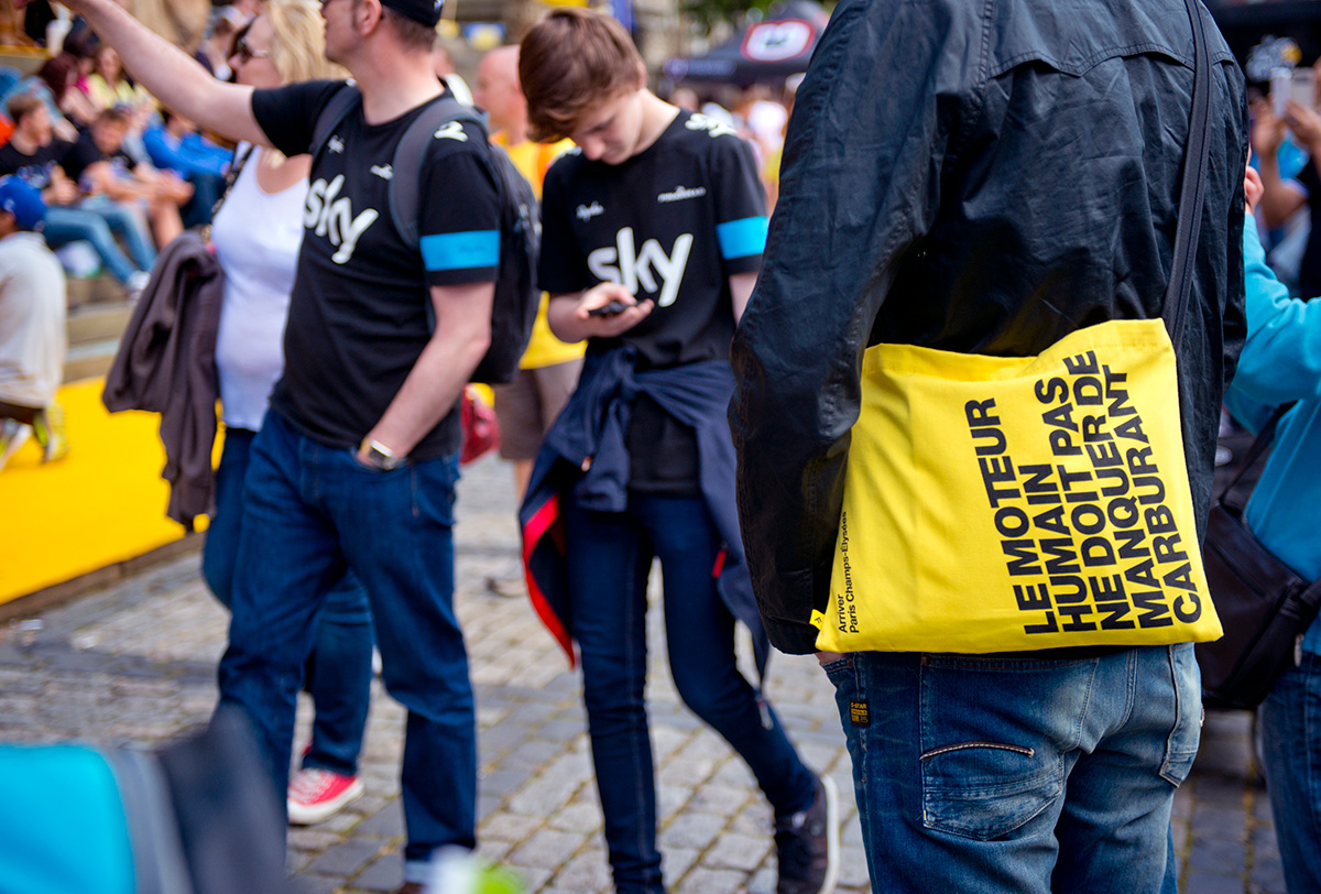 Progress Packaging Tour de France Tour de Yorkshire Promotional Bag Design Project