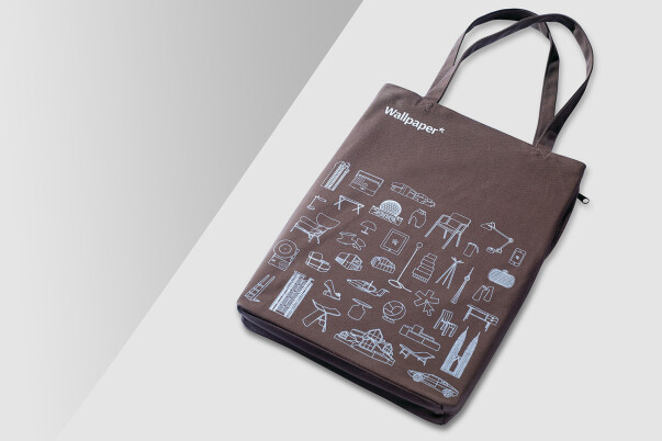 Progress Packaging Wallpaper Magazine Tote Bag Luxury Creative Bespoke Screen Print Zip Pocket Canvas