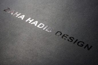 Progress Packaging Zaha Hadid Small Run Luxury Hand Made Foil Blocked Rigid Box Glassware