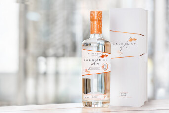 Progress Packaging Salcombe Gin Spirits Bottle Retail Luxury Foil Quality Bespoke Minimal Alcohol Gift Presentation