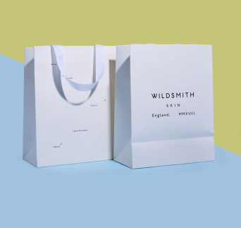 Progress Packaging Made Thought Skincare Recycled Papers Bags Environmentally Friendy Eco Accessories Custom Luxury Minimal Wildsmith Retail