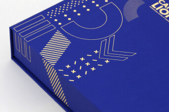 Progress Packaging Festival Box Colorplan Collection Branded Creative Split Design Membership Pack Window Magnetic Hinge Bespoke Manufacture Production Print Foil Block 16