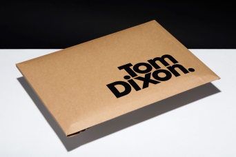 Progress Packaging Tom Dixon Environmentally Friendly Luxury Bespoke Retail Pcw Recyclable Kraft Envelope Accessories Mailer Black Foil