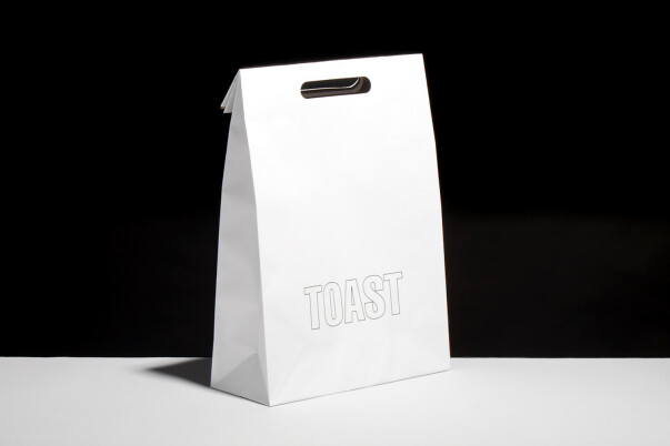 Eco Friendly Fashion Retail Carrier Bag Print Production Manufacture Fsc Sustainable Kraft Paper Water Based Inks Die Cut Roll Top Handle Toast Progress Packaging 01