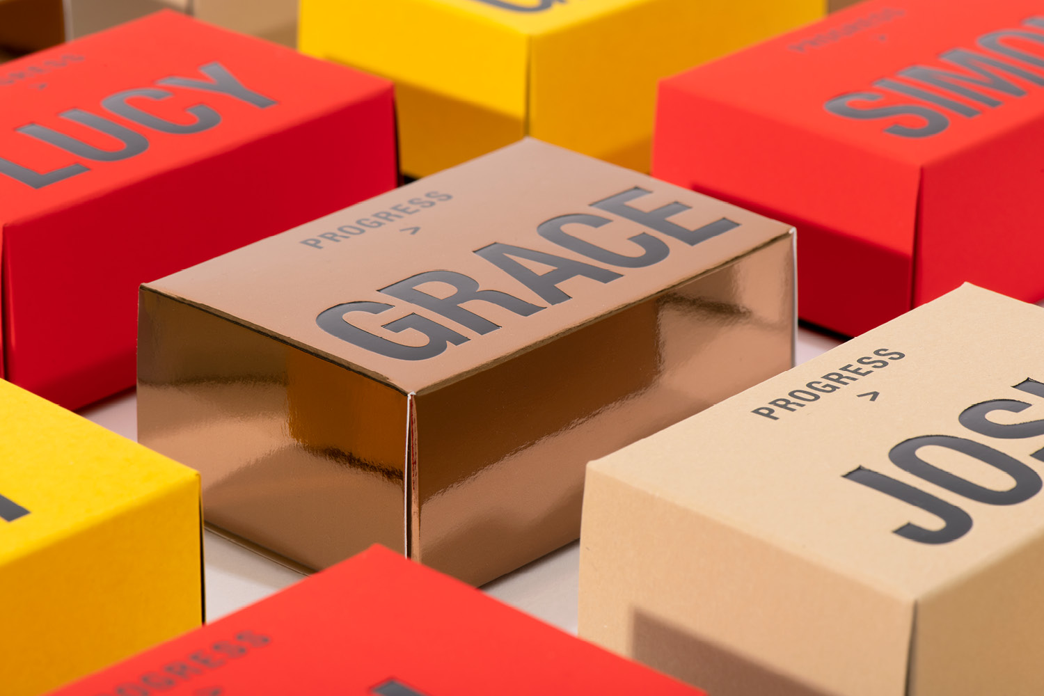 Personalised Carton Box Business Card Manufacture Foil Print Packaging Production Design Creative Luxury Progress 02