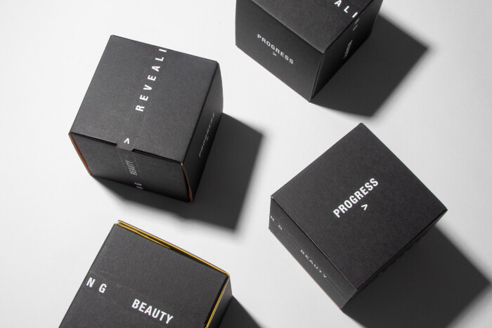 Revealing Beauty, Bespoke Luxury Packaging, Gf Smith, Colorplan, Foilco, Foil Block, Die-cut Eco Friendly, Sustainable, Ecommerce Packaging, Unboxing, Progress, 8421 3