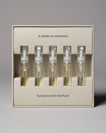 Perfume, Fragrance, Retail, Ecommerce, Discovery Set, Box, Mailing, Shipping, Transit, Eco Conscious, Recyclable, Responsible, Production, Manufacture, Progress, Luxury Bespoke Creative Packaging 04