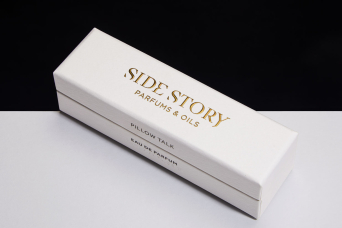 Progress Packaging Side Story Perfume Parfum Fragrance Oil Packaging Luxury Bespoke Creative Packaging Rigid Box Paper Over Board Gold Foil Embossed Foil 6