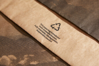 Progress Packaging, Stubble And Co, Ecommerce, Corrugate, Mailing packaging, Eco-Friendly, FSC Certified, Fully Recyclable, Brown kraft corruagted cardboard, Flexo print, Made in the UK.