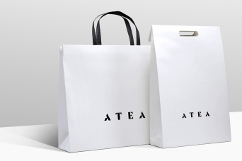 Progress Packaging Atea Carrier Bags Luxury Fashion Paper Folding Handles Die Cut Range Thumb