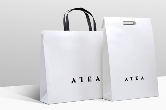 Progress Packaging Atea Carrier Bags Luxury Fashion Paper Folding Handles Die Cut Range Thumb