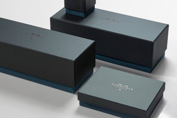 Progress Packaging Schofield Watches Luxury Boxes Wood Fashion Box Making Foiling