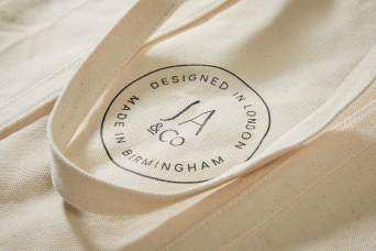 Personalised cotton bags, branded tote bags, silkscreen printed, tote bags printing, luxury, personalised tote bags, Progress Packaging