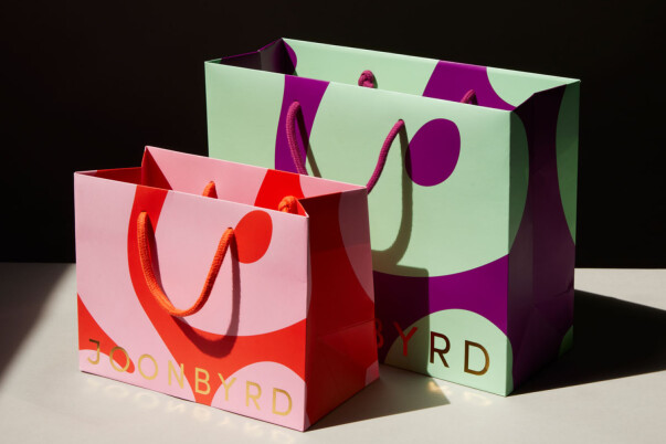 Litho printed luxury paper bags, custom paper bags production by Progress